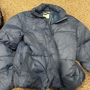 A new day blue puffer jacket
